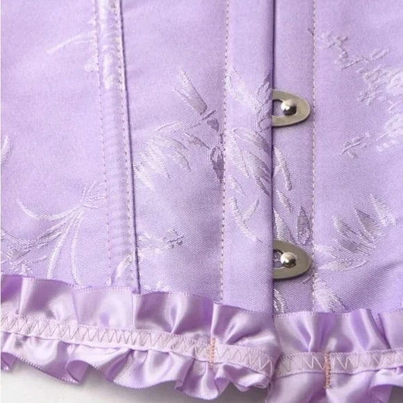 Elegant Purple Corset Top - Picture 3 of 5